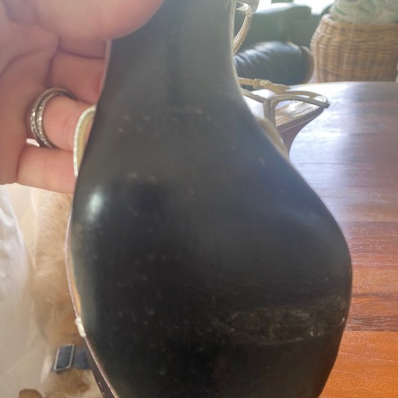 Jimmy Choo Silver Sandal Heels - Picture 7 of 8